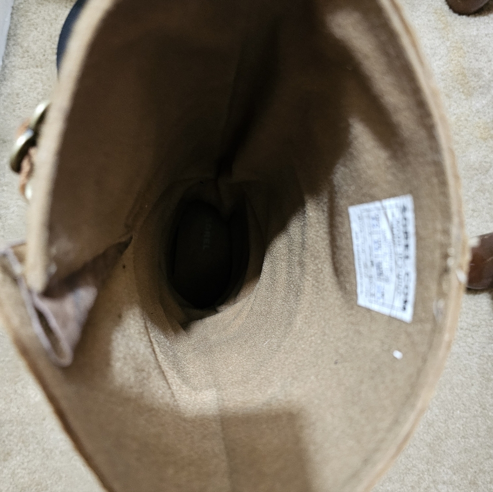 Sorel Tall Suede Winter Boots in Chestnut Brown - Picture 8 of 8